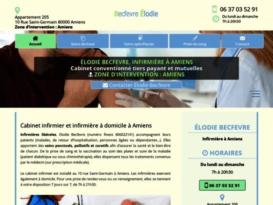 Élodie Becfevre – Votre infirmière libérale