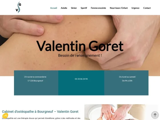 Cabinet d’ostéopathie | Valentin Goret